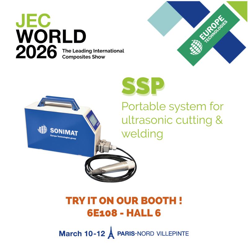 Système portable de découpe et soudage ultrasonique pour composites – Sonimat
