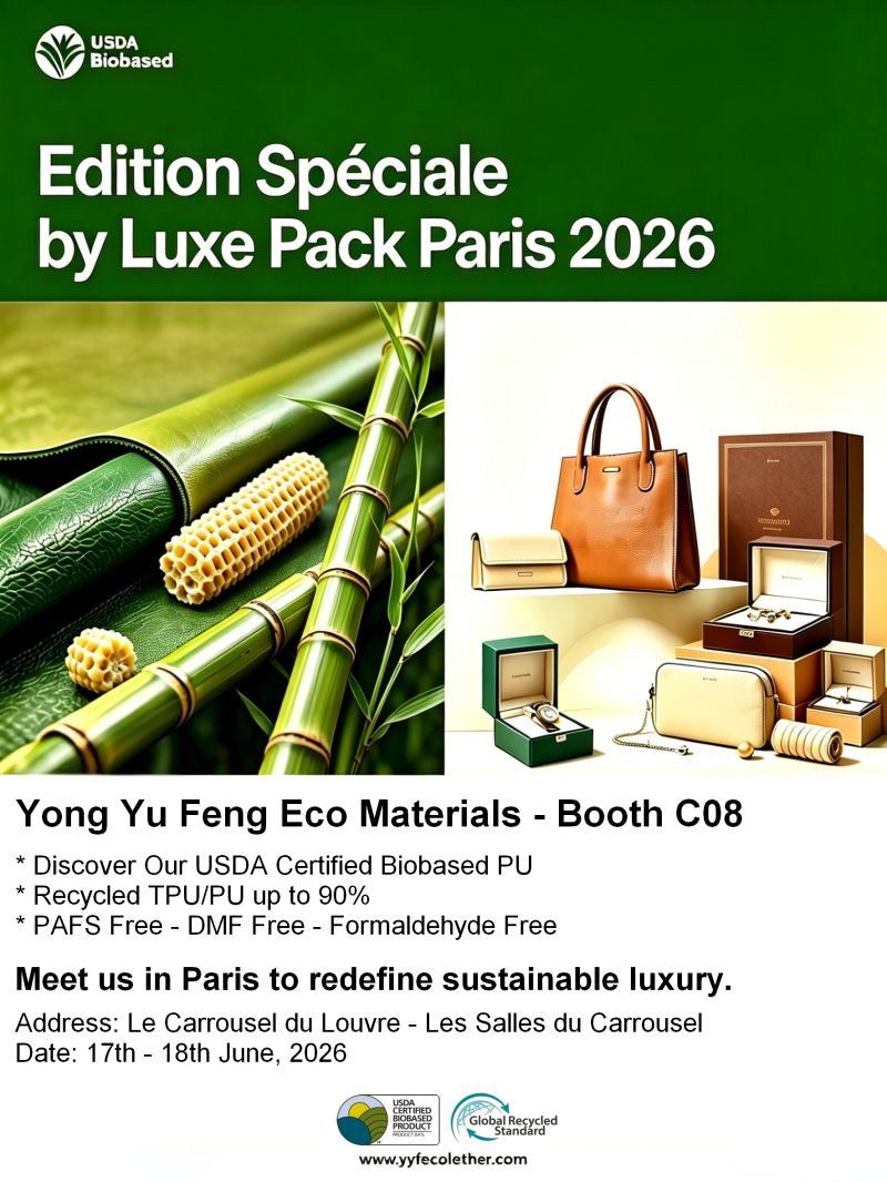 USDA-certified bio-based PU – Shenzhen Yong Yu Feng Leather CO LTD