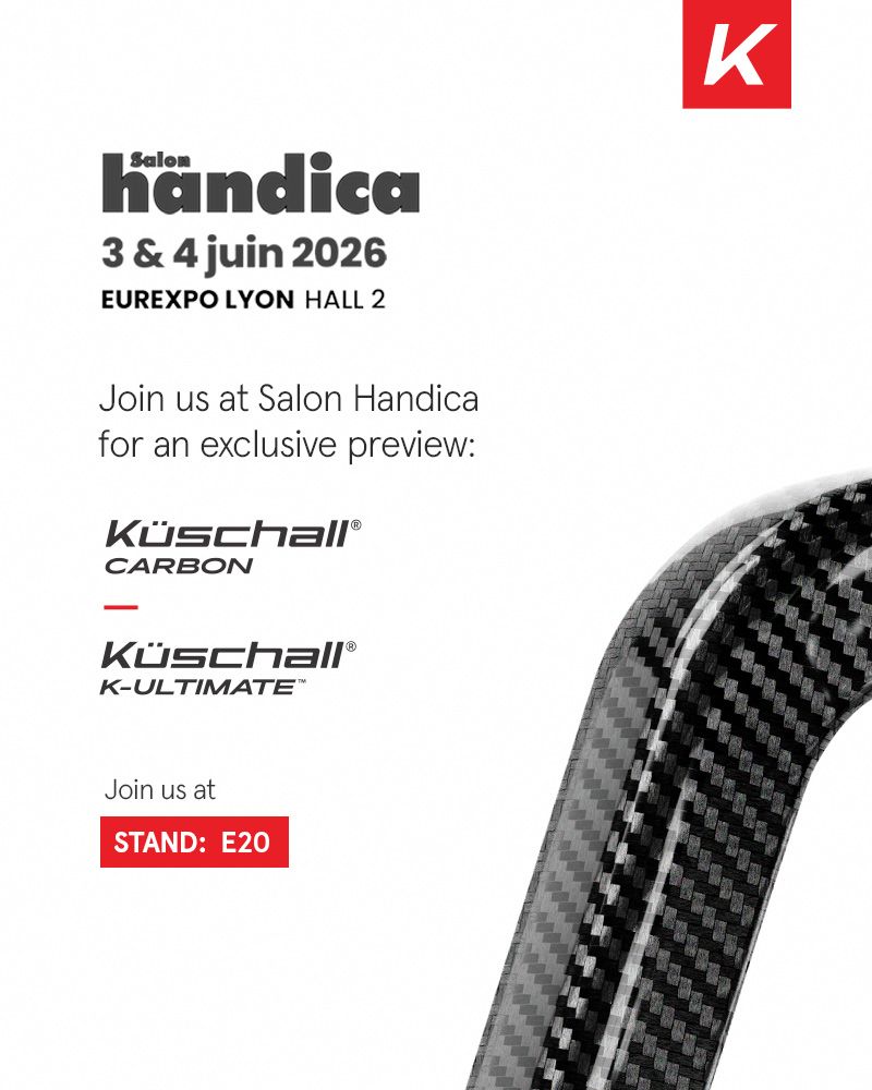 new Küschall Carbon line and K-Ultimate wheelchair – Invacare Europe