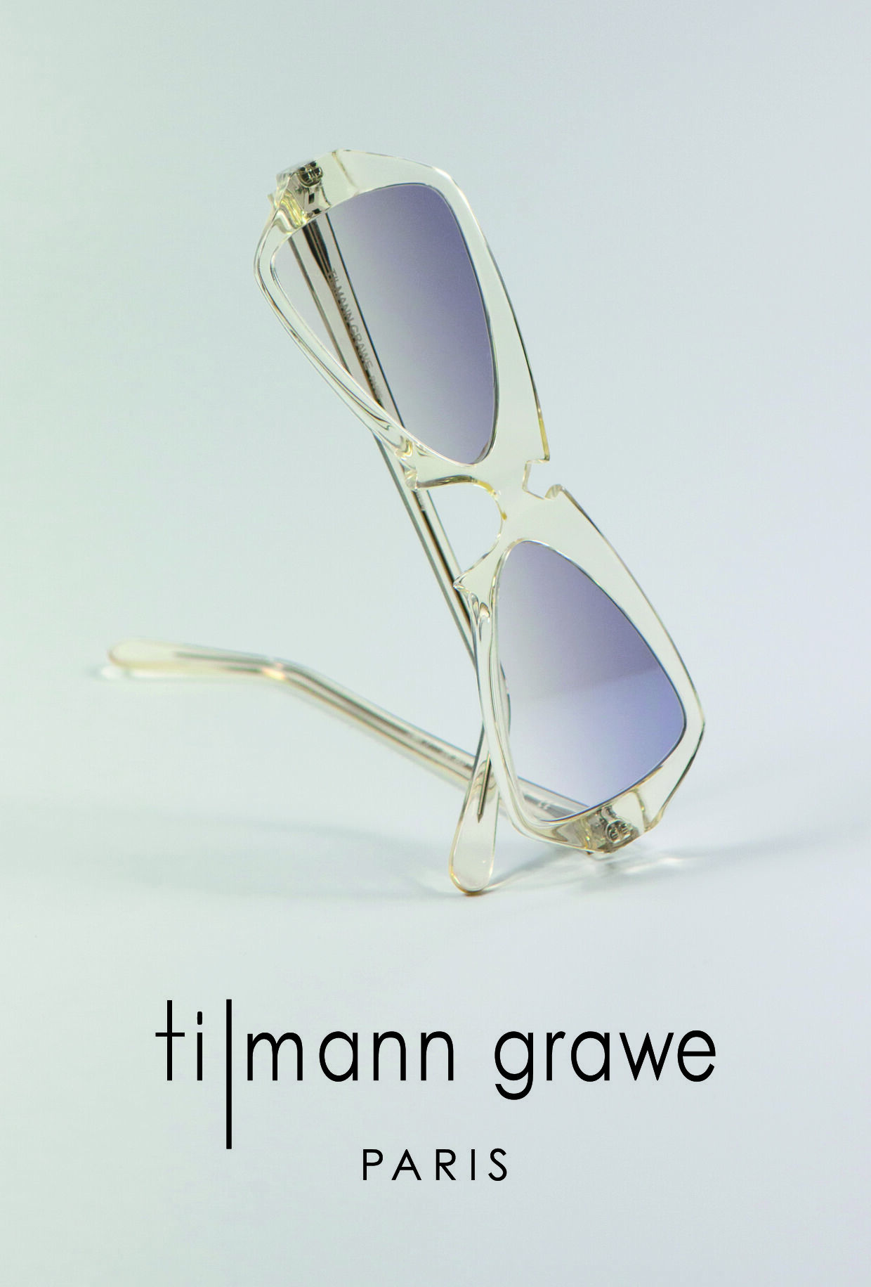 Lunettes de luxe en corne de buffle, bois ou or, série limitée Champagne – Exposant