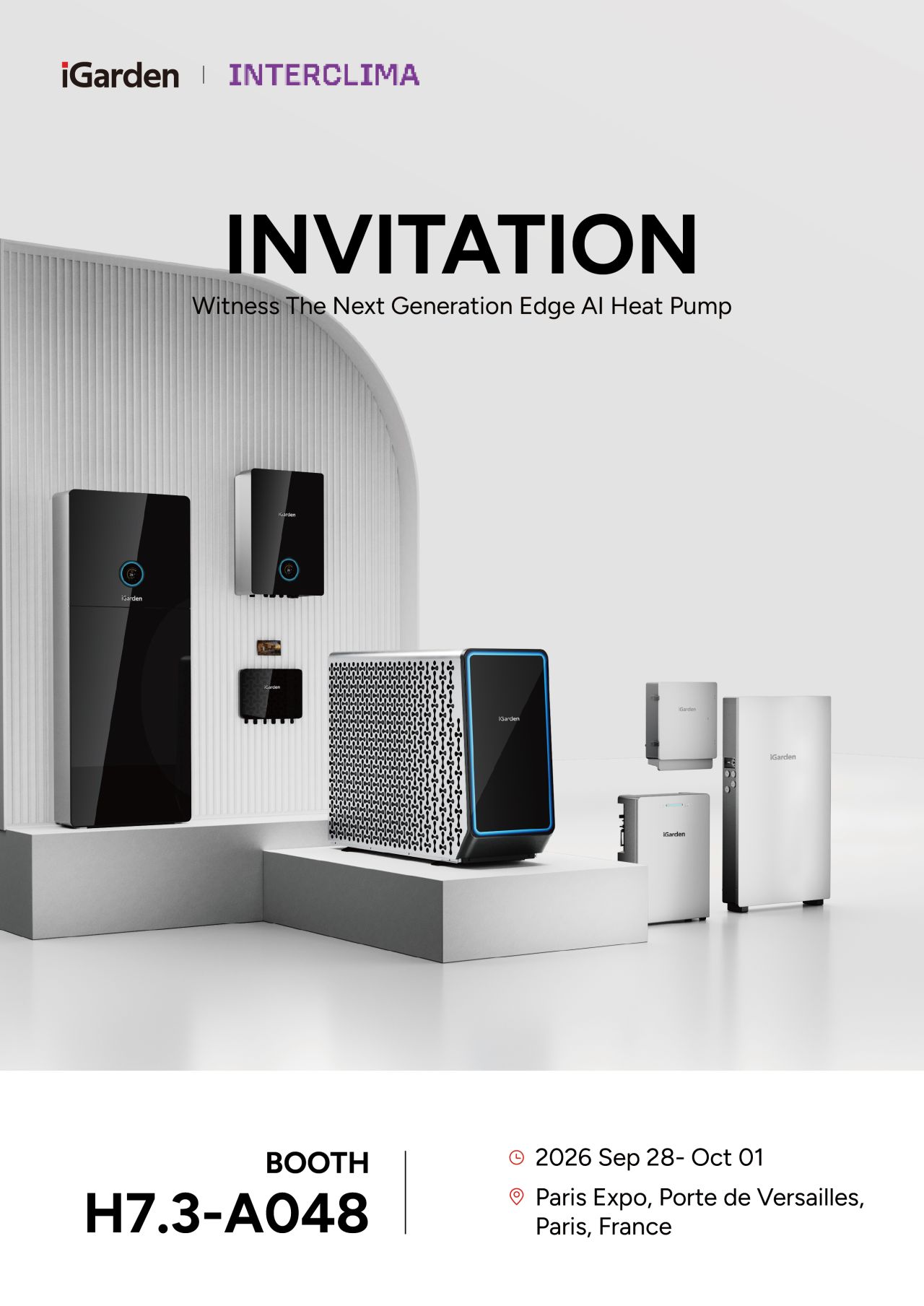 Nouvelle génération de pompe à chaleur Edge AI iGarden en avant-première à Paris – Exposant