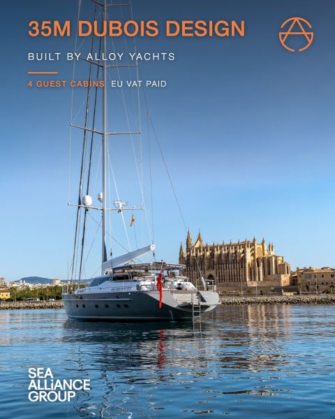 My Star, voilier 35 mètres Dubois et Alloy Yachts à vendre au brokerage – Sea Alliance Group