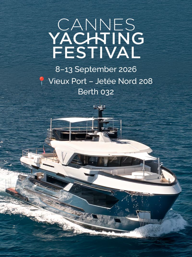 Kando 85 : première coque de la nouvelle série d'explorer yachts AvA à découvrir à flot – AvA Yachts