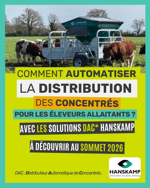 DAC Mobile : automatiser la distribution des concentrés pour réduire les astreintes – HANSKAMP AGROTECH