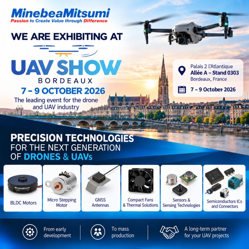 Moteurs, capteurs et solutions thermiques pour la prochaine génération de drones – MINEBEAMITSUMI