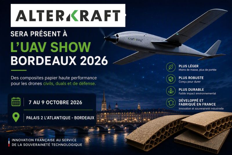 KraftWing et KraftWing Light : matériaux composites ultralégers pour structures de drones – ALTERKRAFT