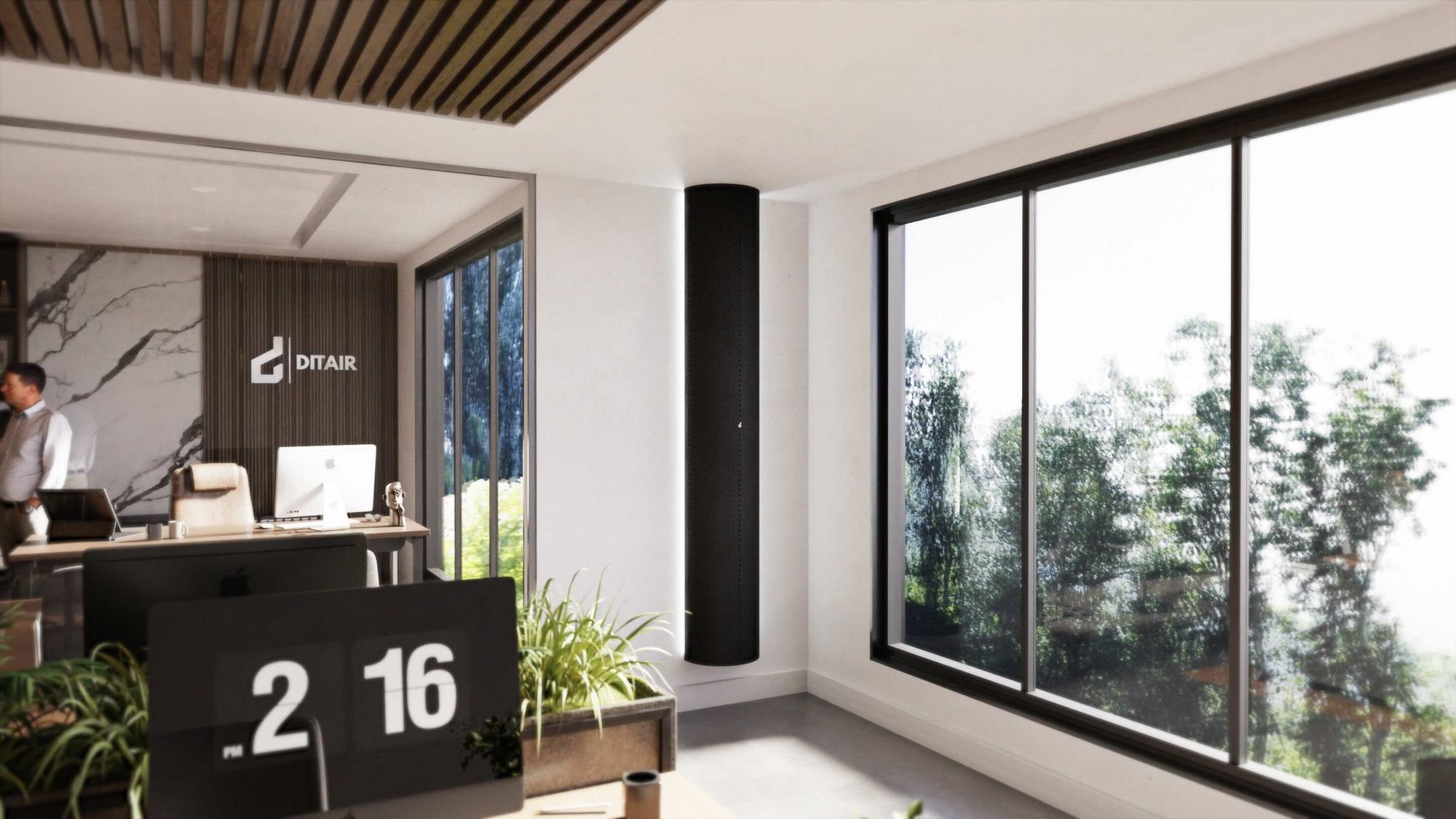Demi Lune & Quart de Lune, diffuseur d'air design pour gainable – DITAIR INDUSTRIE
